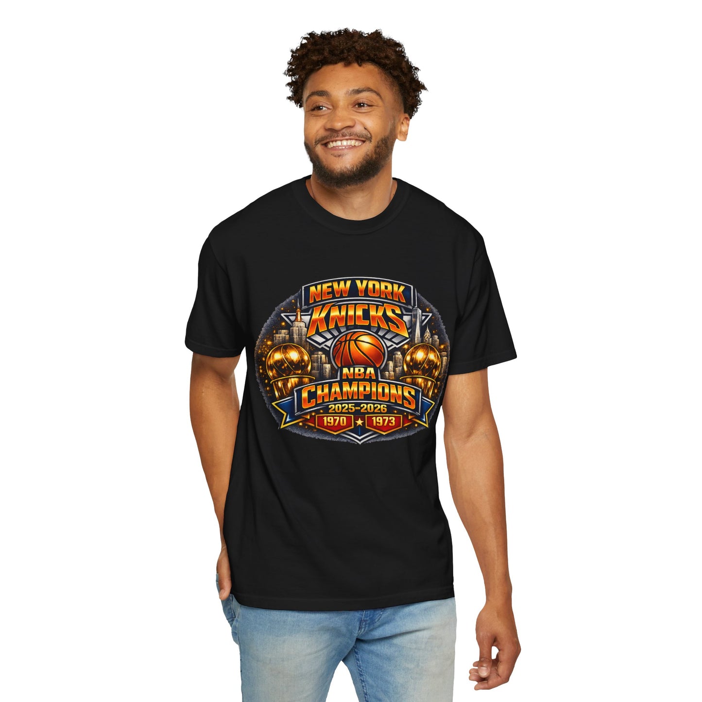 Champions Basketball T-Shirt — New York Knicks 2025-2026 Retro Logo