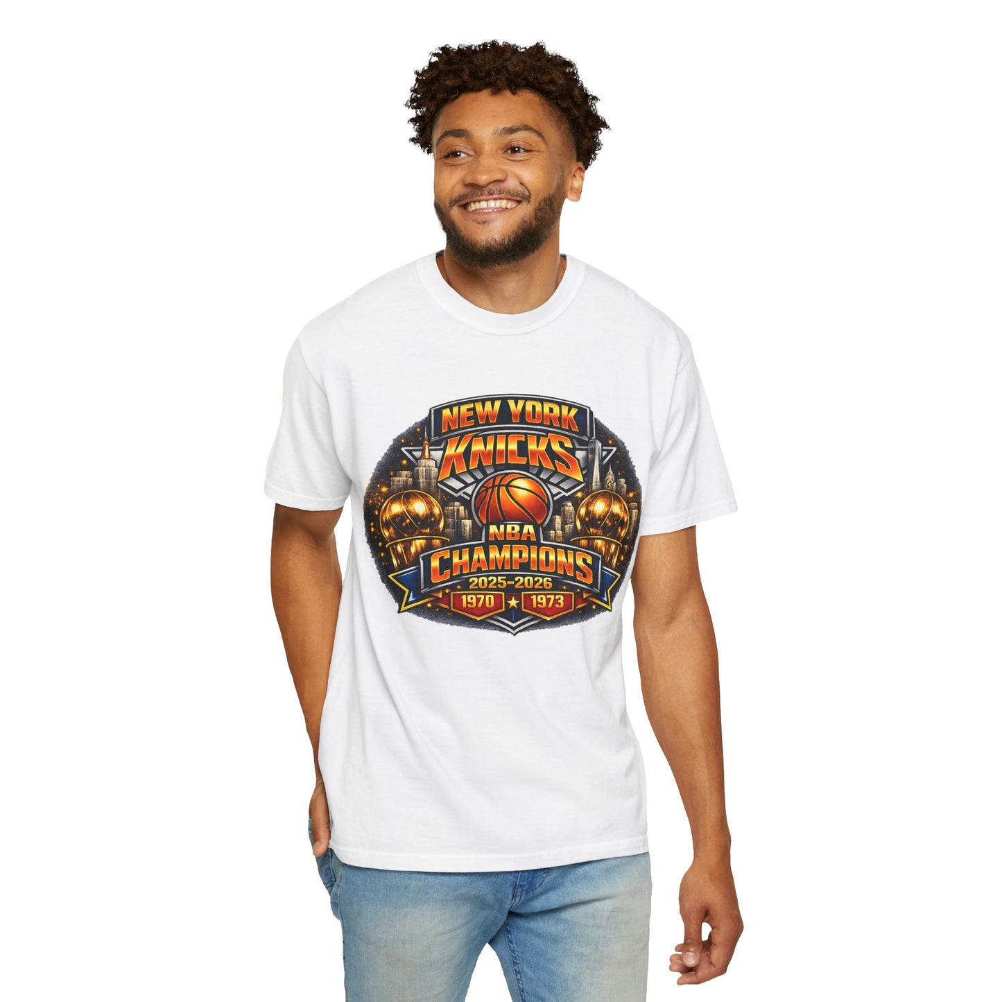 Champions Basketball T-Shirt — New York Knicks 2025-2026 Retro Logo